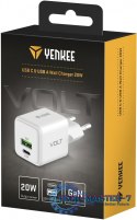 Ładowarka sieciowa USB C/A 20W/18W 3A Power delivery 3.0 QC3.0
