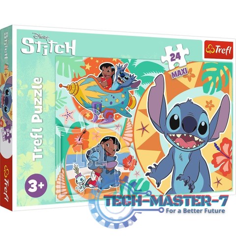Puzzle 24 elementy Maxi Wesoły dzień Lilo i Stitch