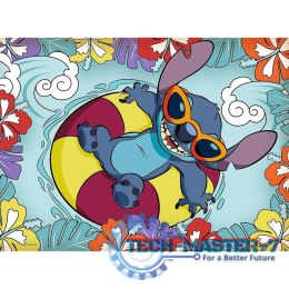 Puzzle 30 elementów Lilo i Stitch na wakacjach