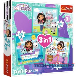 Puzzle 3w1 Aktywności Gabby Koci Domek Gabi (Gabbys Dollhouse)