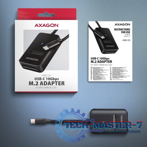ADM2-CM Adapter USB-C Gen 2 M.2 NVMe/SATA SSD ADM2-CM Adapter USB-C Gen 2 M.2 NVMe/SATA SSD
