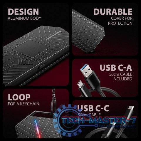 EEM2-GAM Obudowa zewnętrzna aluminiowa USB-C 3.2 Gen 2 M.2 NVMe/SATA SSD Gaming EEM2-GAM Obudowa zewnętrzna aluminiowa USB-C 3.2 Gen 2 M.2 NVMe/SATA SSD Gaming