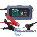 Inteligentna mikroprocesorowa ładowarka z testerem baterii i funkcją naprawy 12V | 6A | LCD | Prostownik do akumulatora AGM LiFe