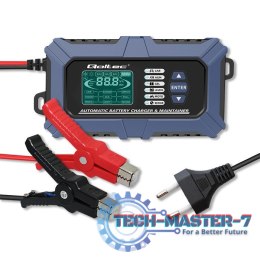 Inteligentna mikroprocesorowa ładowarka z testerem baterii i funkcją naprawy 12V | 6A | LCD | Prostownik do akumulatora AGM LiFe