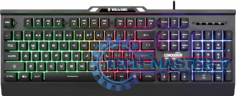 Klawiatura metalowa dla Graczy COMQUEROR dynamiczne podświetlenie - wersja limitowana World Of Tanks
