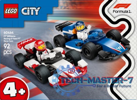 Klocki City 60464 F1 Bolidy Williams Racing i Haas F1 Klocki City 60464 F1 Bolidy Williams Racing i Haas F1