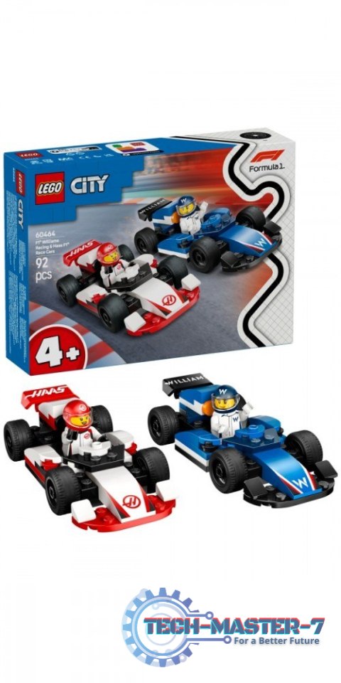 Klocki City 60464 F1 Bolidy Williams Racing i Haas F1 Klocki City 60464 F1 Bolidy Williams Racing i Haas F1