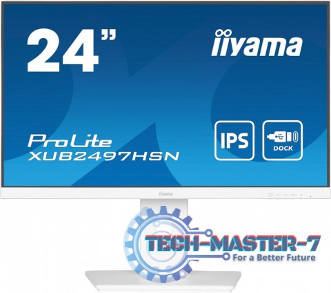 Monitor 24 cale XUB2497HSN-W2 IPS, USB-C Dock, HDMI, DP, 300cd, Pivot, HAS, biały /5y/ Monitor 24 cale XUB2497HSN-W2 IPS, USB-C Dock, HDMI, DP, 300cd, Pivot, HAS, biały /5y/