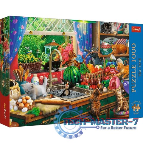 Puzzle 1000 elementów Premium Plus Kociaki rozrabiaki Puzzle 1000 elementów Premium Plus Kociaki rozrabiaki
