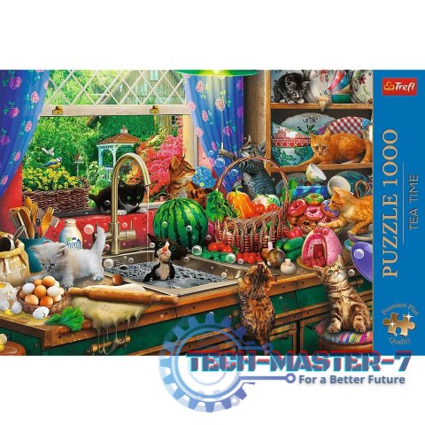 Puzzle 1000 elementów Premium Plus Kociaki rozrabiaki Puzzle 1000 elementów Premium Plus Kociaki rozrabiaki