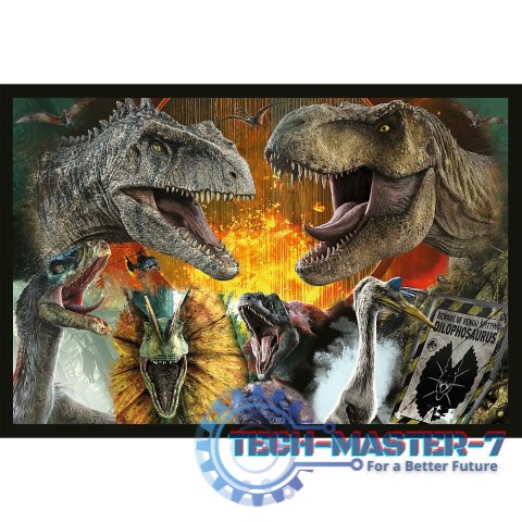Puzzle 2x200 elementów Prehistoryczny świat Park Jurajski Puzzle 2x200 elementów Prehistoryczny świat Park Jurajski