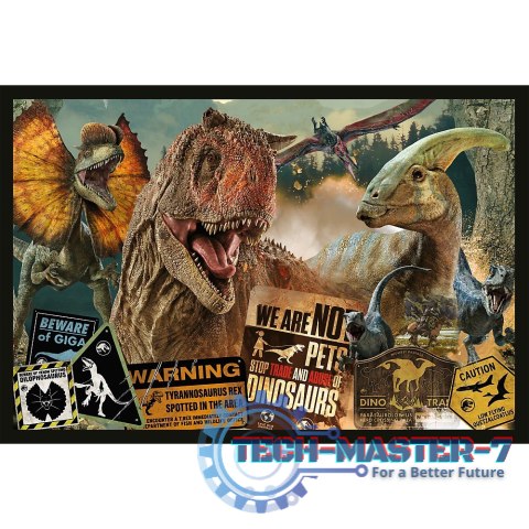 Puzzle 2x200 elementów Prehistoryczny świat Park Jurajski Puzzle 2x200 elementów Prehistoryczny świat Park Jurajski