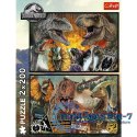 Puzzle 2x200 elementów Prehistoryczny świat Park Jurajski