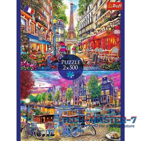Puzzle 2x500 elementów Europejskie stolice Puzzle 2x500 elementów Europejskie stolice