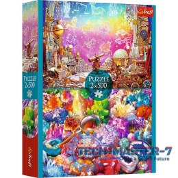 Puzzle 2x500 elementów Kosmos i kryształy