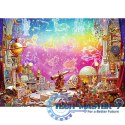 Puzzle 2x500 elementów Kosmos i kryształy