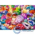 Puzzle 2x500 elementów Kosmos i kryształy