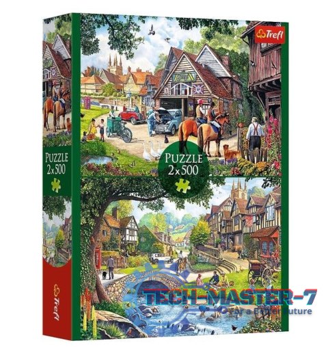 Puzzle 2x500 elementów Sielankowe życie Puzzle 2x500 elementów Sielankowe życie