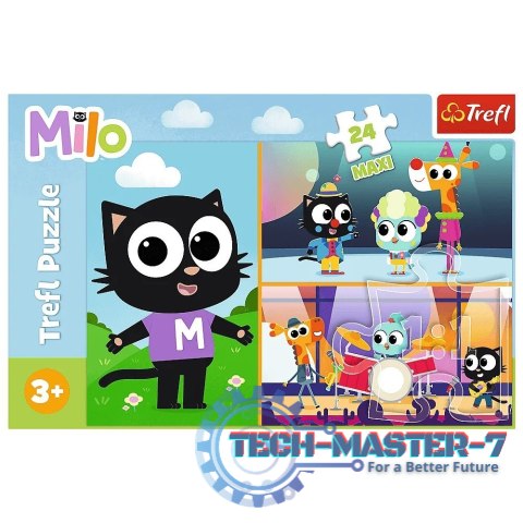 Puzzle 24 elementy MAXI Przygody małego kotka Milo Puzzle 24 elementy MAXI Przygody małego kotka Milo