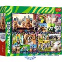 Puzzle 4x250 elementów Zabawne zwierzaki