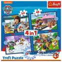 Puzzle 4w1 Psie sprawy Psi Patrol Paw Patrol