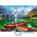 Puzzle 500 elementów Jezioro Braies Włochy