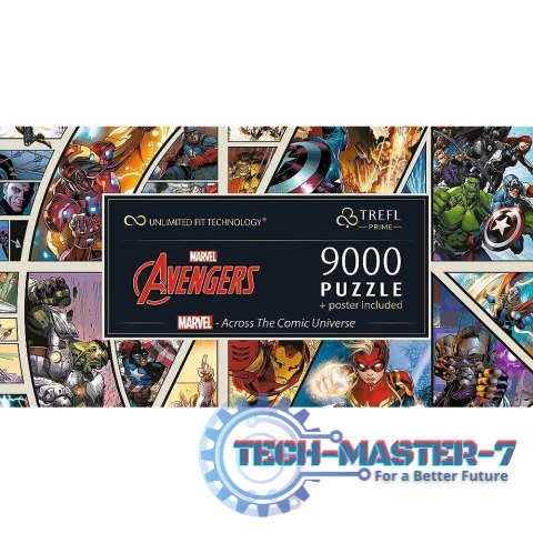 Puzzle 9000 elementów Marvel Across the Comic Universe Puzzle 9000 elementów Marvel Across the Comic Universe