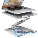 STND-LR Podstawa do laptopów aluminiowa 10-16" regulowane kąty nachylenia, obrót o 360 stopni