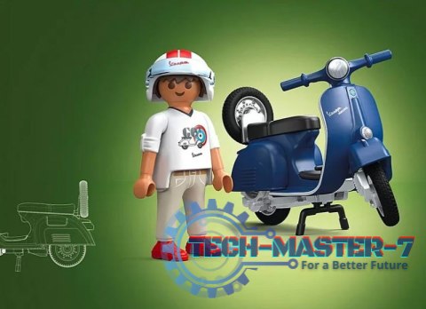 Zestaw figurek Vespa 71622 1969 Vespa 150 Sprint Veloce, niebieski Zestaw figurek Vespa 71622 1969 Vespa 150 Sprint Veloce, niebieski