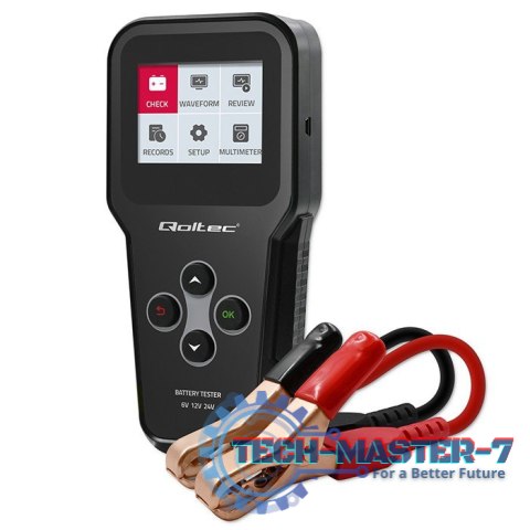 Cyfrowy tester akumulatora 3w1 z LCD | 6V | 12V | 24V | 30Ah- 200Ah Cyfrowy tester akumulatora 3w1 z LCD | 6V | 12V | 24V | 30Ah- 200Ah