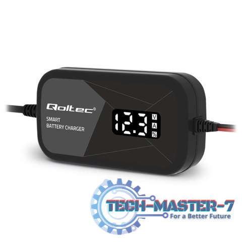 Inteligentna mikroprocesorowa ładowarka 12V | 2A | Prostownik z funkcją regeneracji ogniw do akumulatora AGM GEL | LCD Inteligentna mikroprocesorowa ładowarka 12V | 2A | Prostownik z funkcją regeneracji ogniw do akumulatora AGM GEL | LCD