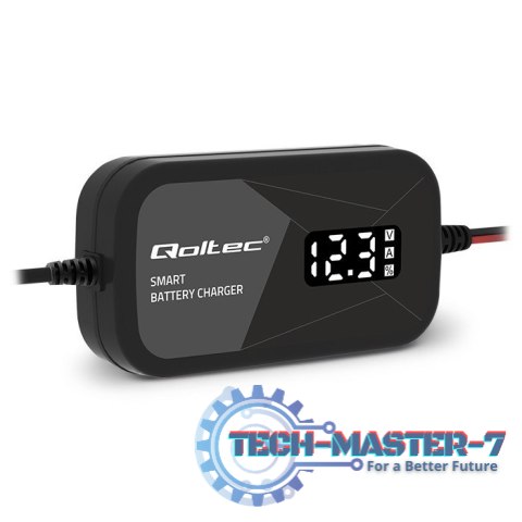 Inteligentna mikroprocesorowa ładowarka 12V | 2A | Prostownik z funkcją regeneracji ogniw do akumulatora AGM GEL | LCD Inteligentna mikroprocesorowa ładowarka 12V | 2A | Prostownik z funkcją regeneracji ogniw do akumulatora AGM GEL | LCD