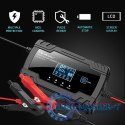 Inteligentna mikroprocesorowa ładowarka 12V 8A | 24V 4A |Prostownik z funkcją naprawy do akumulatora AGM GEL | LCD