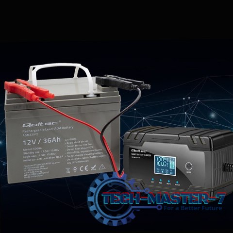 Inteligentna mikroprocesorowa ładowarka 12V 8A | 24V 4A |Prostownik z funkcją naprawy do akumulatora AGM GEL | LCD Inteligentna mikroprocesorowa ładowarka 12V 8A | 24V 4A |Prostownik z funkcją naprawy do akumulatora AGM GEL | LCD
