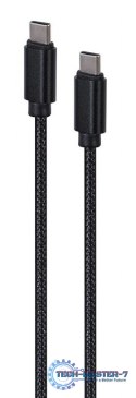 Kabel USB C(M) do USB C(M) 1.8m czarny