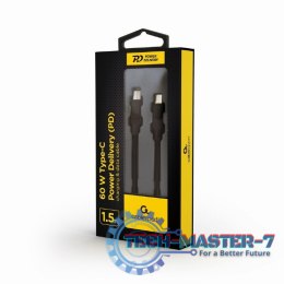 Kabel USB C(M) do USB C(M) Power Delivery 60W ładowanie + dane 1.5m