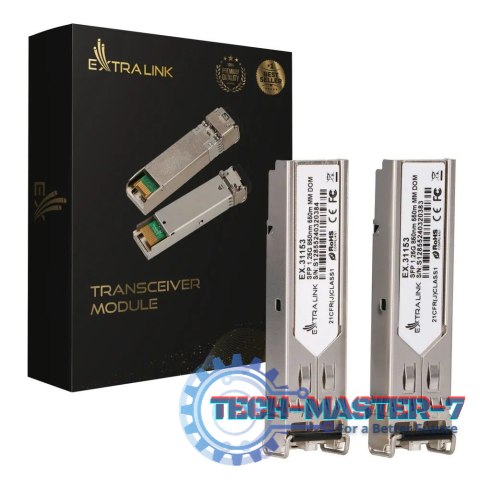 Moduł SFP 1.25G 2-pak 1,25Gbps, LC/UPC, 850nm, 550m, multi mode, DOM