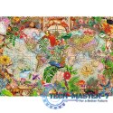 Puzzle 1000 elementów Antyczna mapa świata