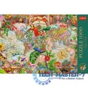 Puzzle 1000 elementów Antyczna mapa świata