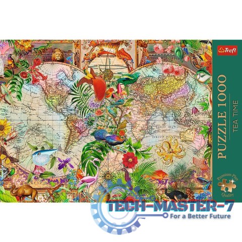 Puzzle 1000 elementów Antyczna mapa świata Puzzle 1000 elementów Antyczna mapa świata