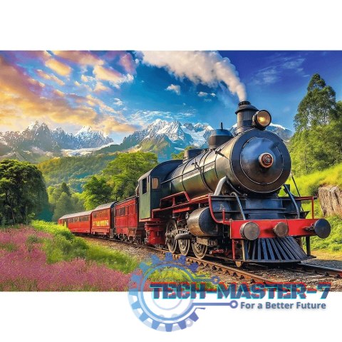 Puzzle 1000 elementów Podróż pociągiem Puzzle 1000 elementów Podróż pociągiem