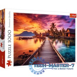Puzzle 1000 elementów Rajska wyspa morze palmy