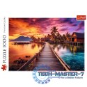 Puzzle 1000 elementów Rajska wyspa morze palmy