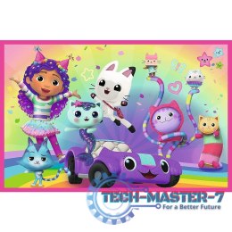 Puzzle 2x24 elementy Gabby zabawy z Gabi