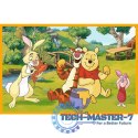 Puzzle 2x24 elementy Kubuś Puchatek Dzień w ogrodzie