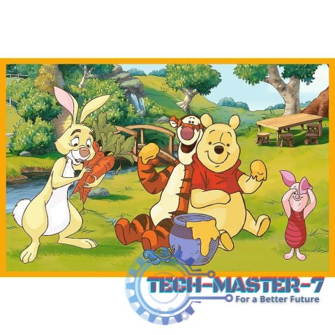 Puzzle 2x24 elementy Kubuś Puchatek Dzień w ogrodzie Puzzle 2x24 elementy Kubuś Puchatek Dzień w ogrodzie
