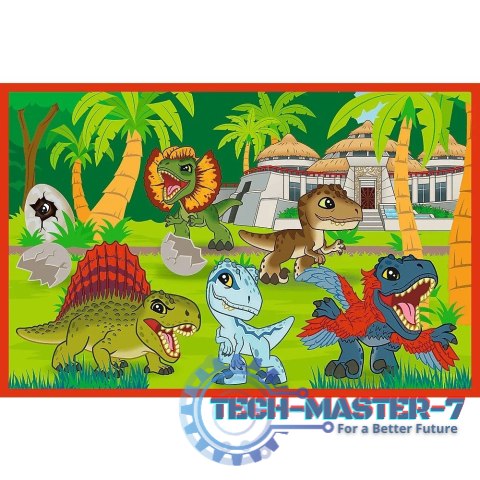 Puzzle 2x24 elementy Małe dinozaury Jurassic World Puzzle 2x24 elementy Małe dinozaury Jurassic World