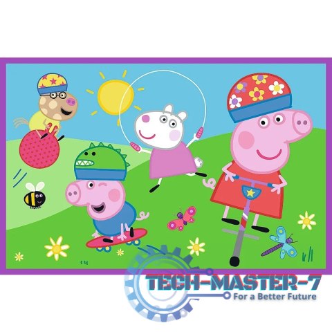 Puzzle 2x24 elementy Świnka Peppa na placu zabaw Puzzle 2x24 elementy Świnka Peppa na placu zabaw