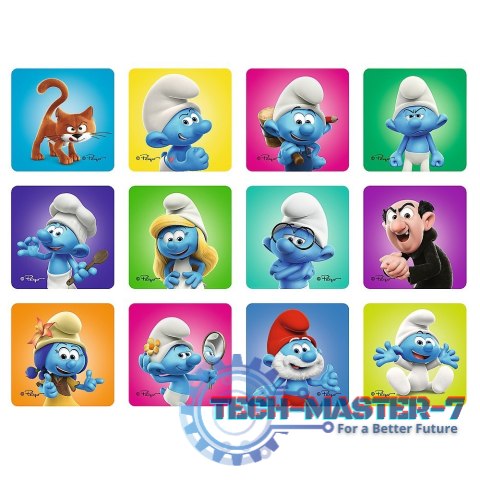 Puzzle 2w1 puzzle i memos Wesołe Zabawy Smerfów Puzzle 2w1 puzzle i memos Wesołe Zabawy Smerfów
