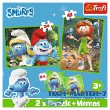 Puzzle 2w1 puzzle i memos Wesołe Zabawy Smerfów